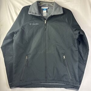 Columbia Jacket Small Captrust Softshell Black Mock Neck Jacket Black Full Zip